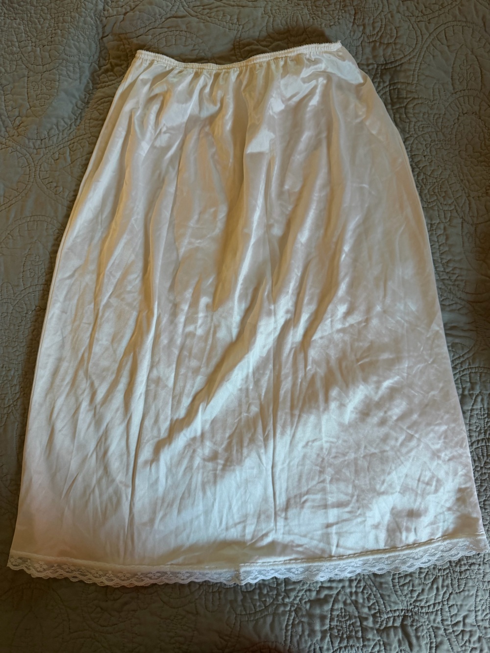 Vintage Warners Nylon White Half Slip Skirt